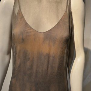 VTG 2000-SILK CHIFFON SUMMER SKIMMER DRESS